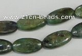 CKC58 15.5 inches 8*14mm oval natural green kyanite beads wholesale