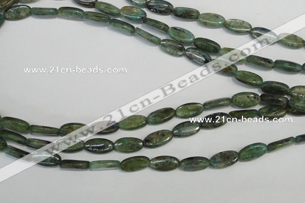 CKC58 15.5 inches 8*14mm oval natural green kyanite beads wholesale