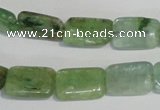 CKC65 15.5 inches 8*12mm rectangle natural green kyanite beads