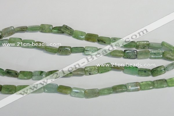 CKC65 15.5 inches 8*12mm rectangle natural green kyanite beads