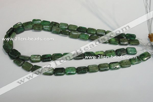 CKC66 15.5 inches 10*14mm rectangle natural green kyanite beads