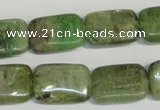 CKC67 15.5 inches 13*18mm rectangle natural green kyanite beads