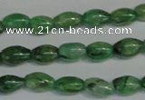 CKC70 15.5 inches 4*6mm rice natural green kyanite beads wholesale