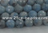 CKC702 15.5 inches 8mm faceted round imitation blue kyanite beads