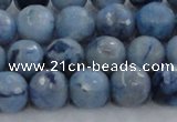 CKC704 15.5 inches 12mm faceted round imitation blue kyanite beads