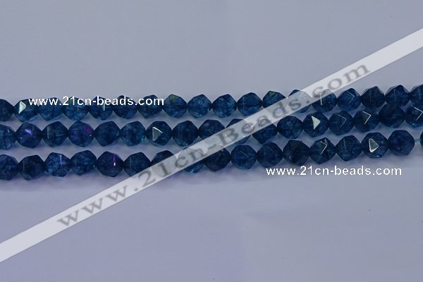 CKC712 15.5 inches 8mm faceted nuggets imitation kyanite beads