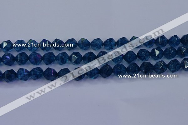 CKC714 15.5 inches 12mm faceted nuggets imitation kyanite beads