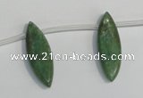 CKC72 15.5 inches 10*30mm marquise natural green kyanite beads