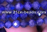 CKC731 15.5 inches 5mm faceted round kyanite gemstone beads