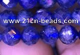 CKC733 15.5 inches 7mm faceted round kyanite gemstone beads