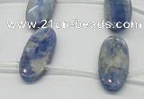 CKC75 Top drilled 11*25mm oval natural kyanite gemstone beads