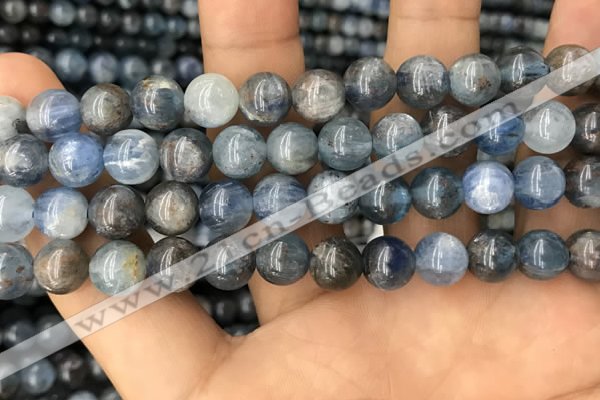 CKC752 15.5 inches 8mm round blue kyanite beads wholesale