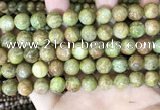 CKC763 15.5 inches 10mm round natural green kyanite beads