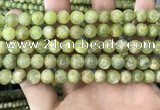 CKC767 15.5 inches 8mm round natural green kyanite beads