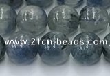 CKC775 15.5 inches 8mm round blue kyanite beads wholesale