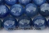 CKC794 15 inches 8mm round blue kyanite beads wholesale