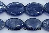 CKC828 15 inches 10*14mm - 12*16mm oval blue kyanite beads