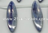 CKC83 Top drilled 13*40mm marquise natural kyanite gemstone beads