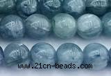 CKC835 15 inches 6mm round blue kyanite gemstone beads