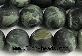 CKJ327 15 inches 8mm round matte kambaba jasper beads