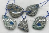 CKJ430 25*35mm - 40*55mm freeform k2 jasper slab pendants