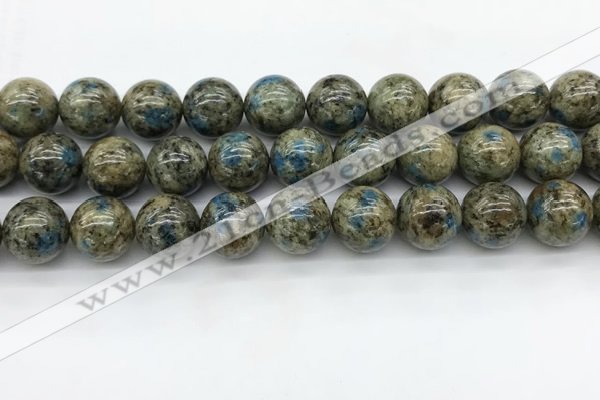 CKJ478 15.5 inches 14mm round natural k2 jasper beads wholesale