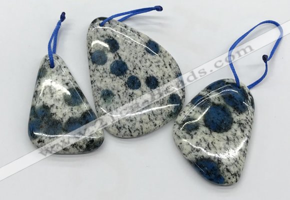 CKJ495 25*35mm - 40*55mm freeform k2 jasper slab pendants