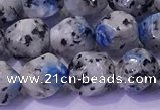 CKJ707 15.5 inches 8mm faceted nuggets imitation k2 jasper beads