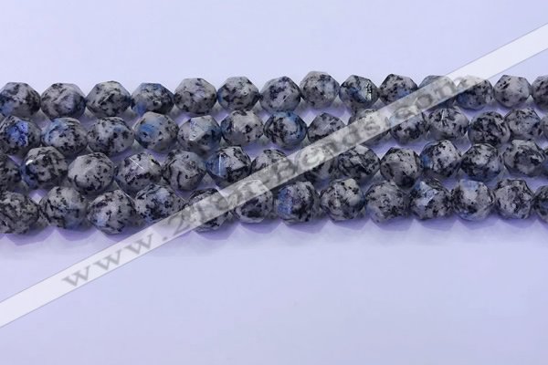 CKJ708 15.5 inches 10mm faceted nuggets imitation k2 jasper beads