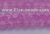 CKQ301 15.5 inches 6mm round dyed crackle quartz beads wholesale