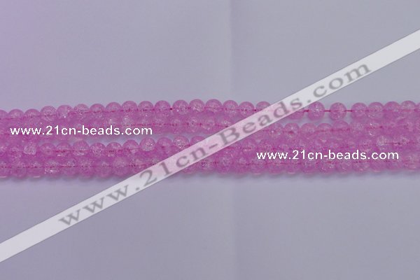 CKQ301 15.5 inches 6mm round dyed crackle quartz beads wholesale