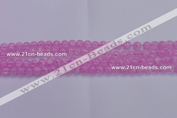 CKQ302 15.5 inches 8mm round dyed crackle quartz beads wholesale