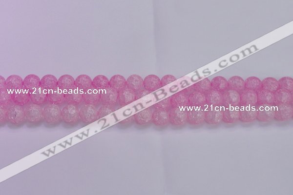 CKQ304 15.5 inches 12mm round dyed crackle quartz beads wholesale