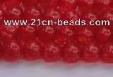 CKQ316 15.5 inches 8mm round dyed crackle quartz beads wholesale