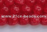 CKQ319 15.5 inches 14mm round dyed crackle quartz beads wholesale