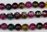 CKQ32 15.5 inches 8mm round dyed crackle quartz beads wholesale