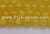 CKQ323 15.5 inches 8mm round dyed crackle quartz beads wholesale