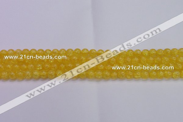 CKQ323 15.5 inches 8mm round dyed crackle quartz beads wholesale