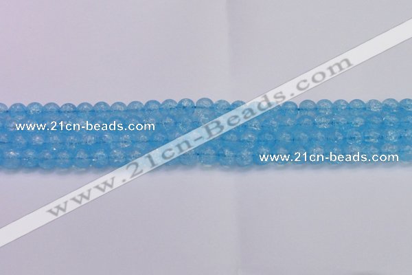 CKQ330 15.5 inches 8mm round dyed crackle quartz beads wholesale