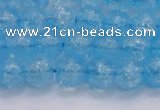 CKQ331 15.5 inches 10mm round dyed crackle quartz beads wholesale
