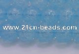 CKQ333 15.5 inches 14mm round dyed crackle quartz beads wholesale