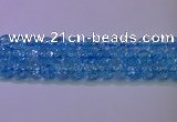 CKQ363 15.5 inches 10mm round dyed crackle quartz beads