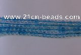 CKQ370 15.5 inches 4mm round dyed crackle quartz beads wholesale