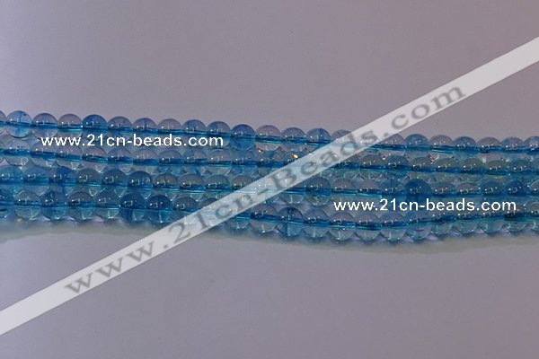 CKQ371 15.5 inches 6mm round dyed crackle quartz beads