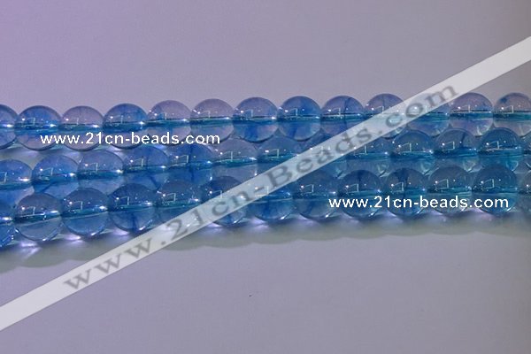 CKQ373 15.5 inches 10mm round dyed crackle quartz beads