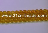 CKQ382 15.5 inches 8mm round dyed crackle quartz beads