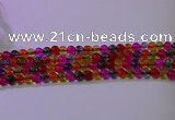 CKQ391 15.5 inches 6mm round dyed crackle quartz beads