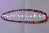 CKQ400 15.5 inches 6mm - 12mm round dyed crackle quartz beads