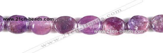 CKU01 15 inches 8*10mm oval purple kunzite beads Wholesale