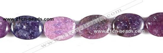 CKU02 15 inches 10*14mm oval purple kunzite beads Wholesale